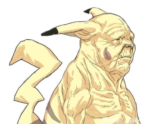 皮神|日本画师画的这组《宠物小精灵》同人,皮卡丘看了想打人