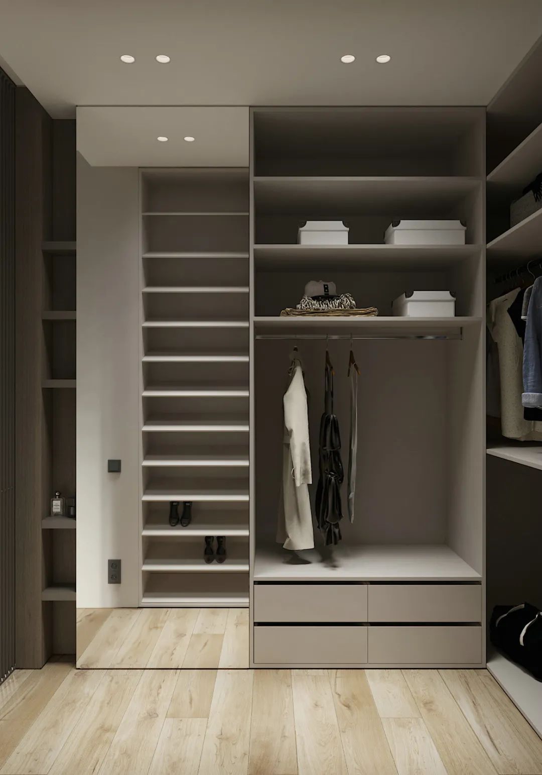 墙面|93㎡现代简约，简洁朴素+低调的灰色，营造舒适从容的氛围感