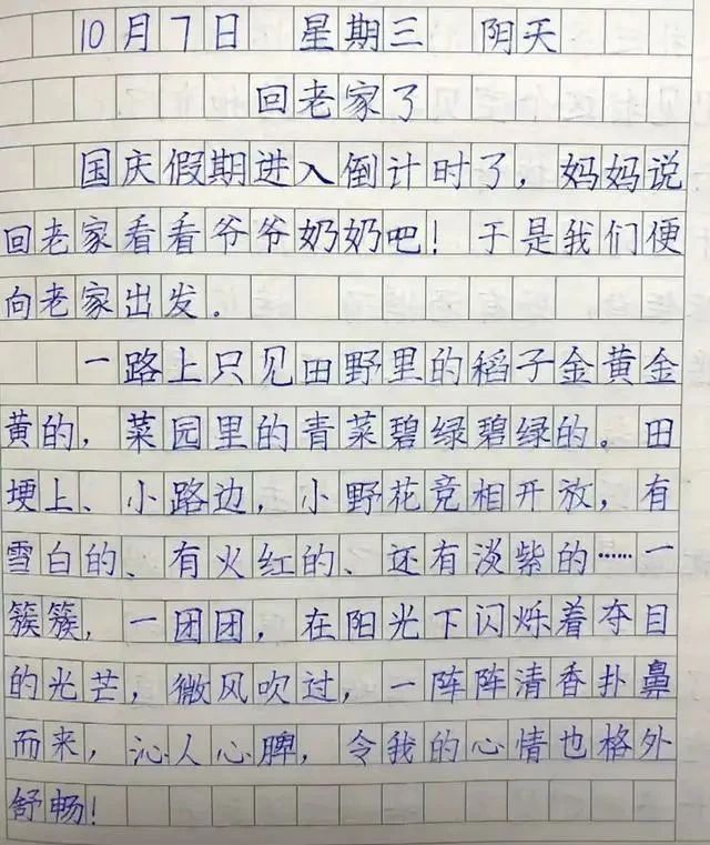 日记|家长晒三年级学霸日记，书写工整，整洁美观，严谨规范，赏心悦目