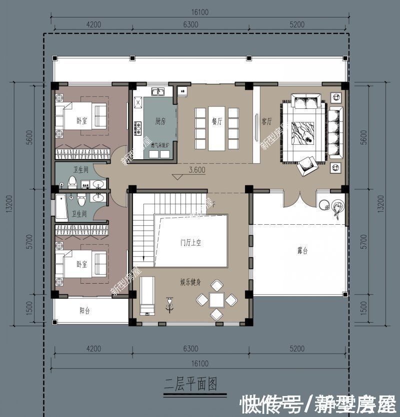 露台|宅基地临街，建房应该怎么设计？分享8套图纸总有一套适合你