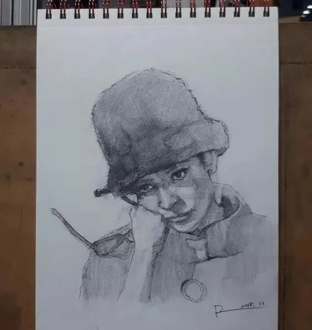 素描##尚唯美画室#大气的素描就是抓住大关系之后,细节你随意