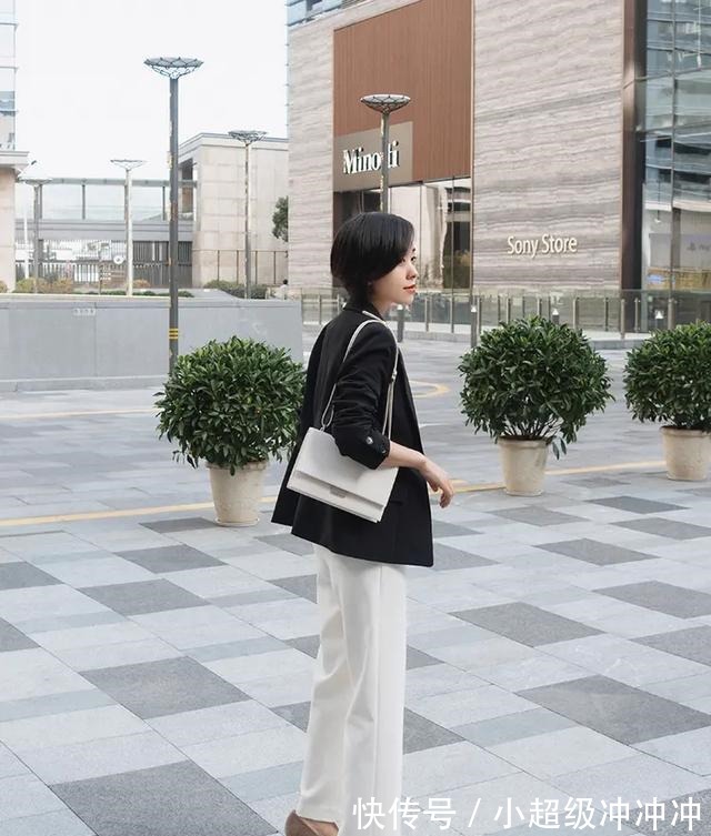 裤装 会打扮的女人,懂得“上短下长”的穿搭法,显瘦显高,适合小个子!