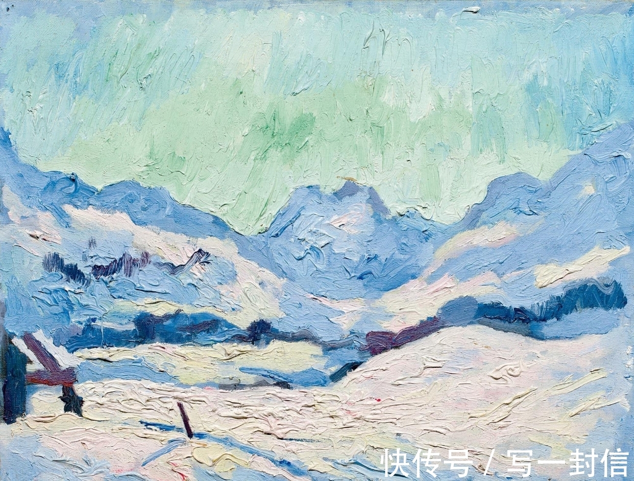 合体|后印象派的风景油画，表现主义与传统绘画的合体，画风柔美亲切