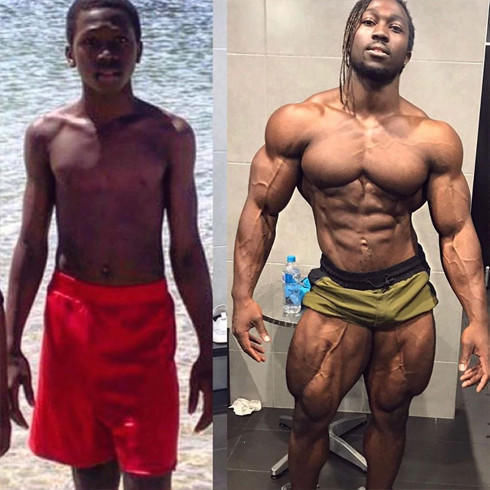 腿部肌肉|15岁开始健身，酷爱练腿，如今深蹲210公斤，腿部肌肉尤其发达