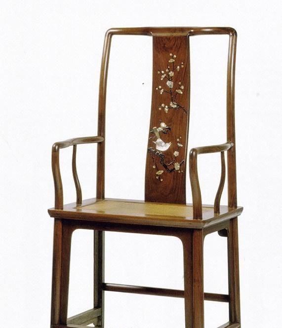 靠背周制南|明朝两对明朝黄花梨高靠背嵌入式白宝南官帽椅欣赏