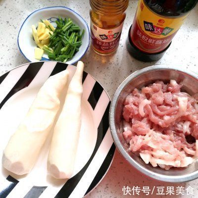 黄疸|超简单的家常快手菜，茭白炒肉丝