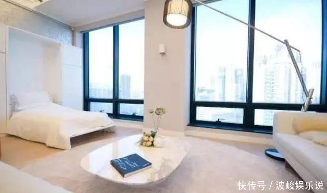 沙发|94㎡简约一室房,没有墙的设计,连卧室都是“隐藏”起来的