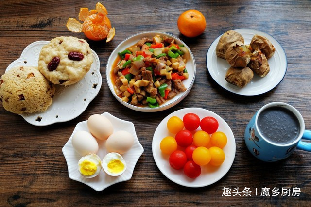 小白菜炒鸡蛋|妈妈每天六点起,亲手做早餐,七天不重样!网友这家孩子真幸福