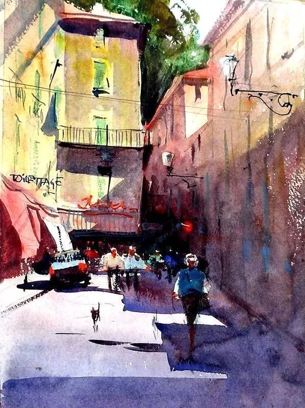 艺术家!世界上最有激情的水彩艺术家,这才是真正的水彩大师!