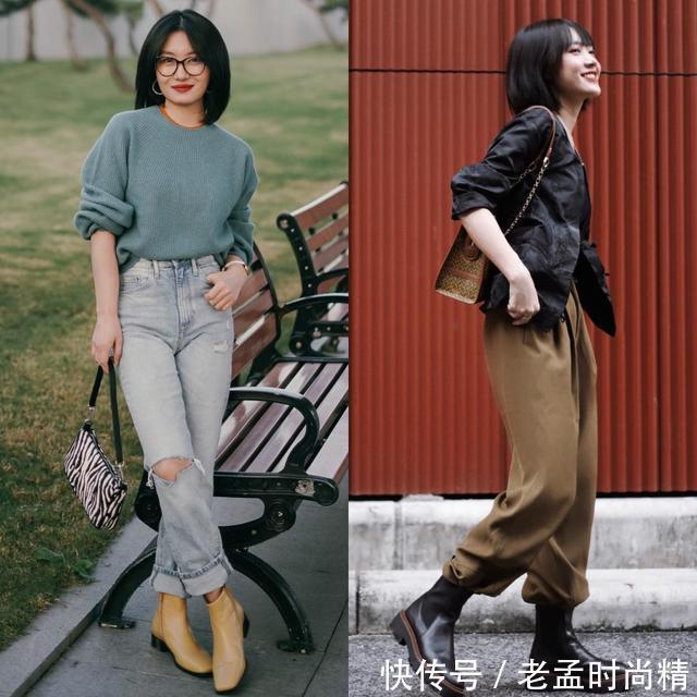 长靴|冬天穿“长裤+靴子”,优雅得体提气质,温度风度都有了