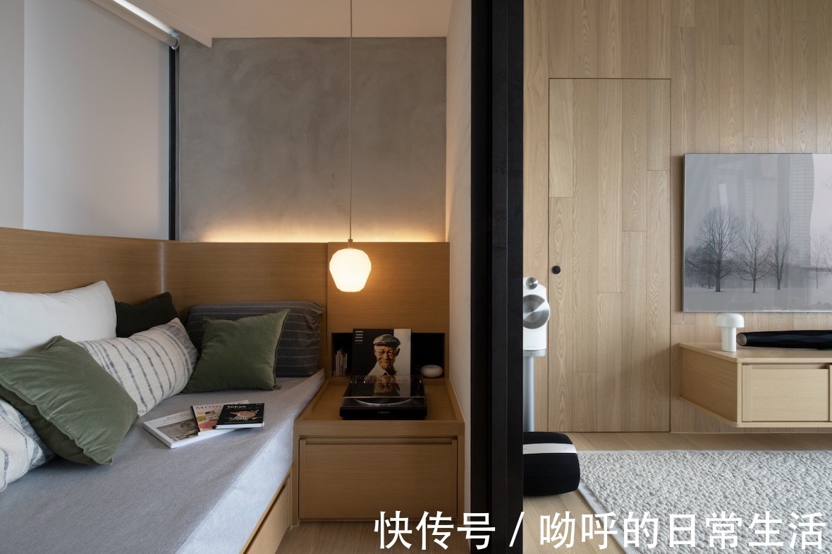 石膏|香港九龙顶层公寓,安静的中性风