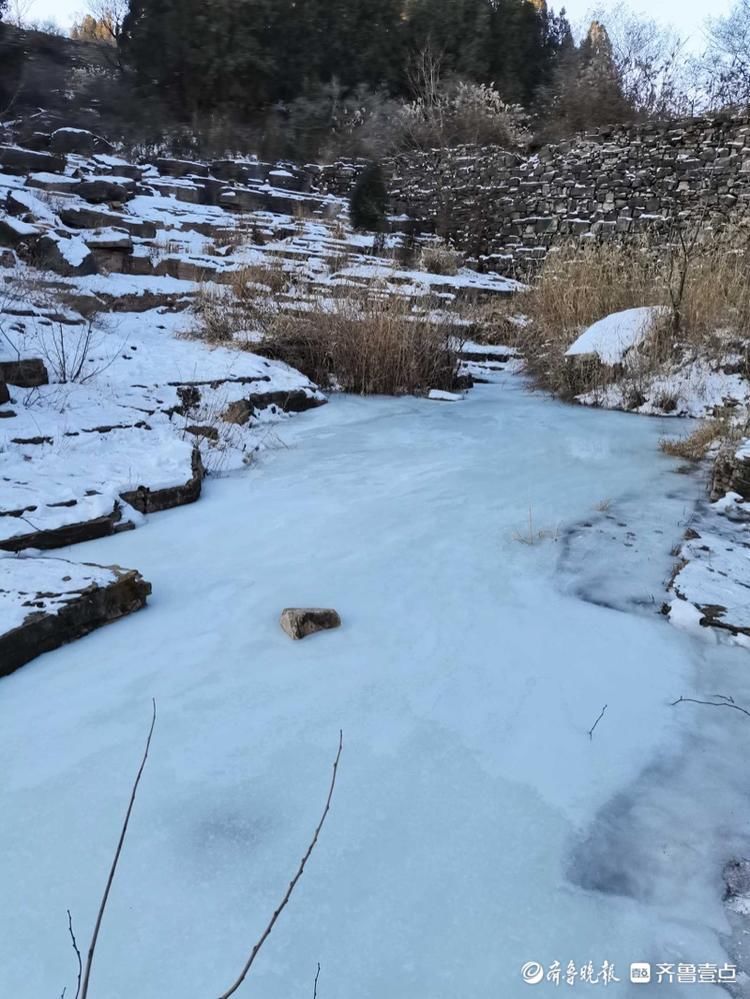 情报站｜踏雪走冰好去处，济南长尾巴沟寒流过后山野雪景格外洁净