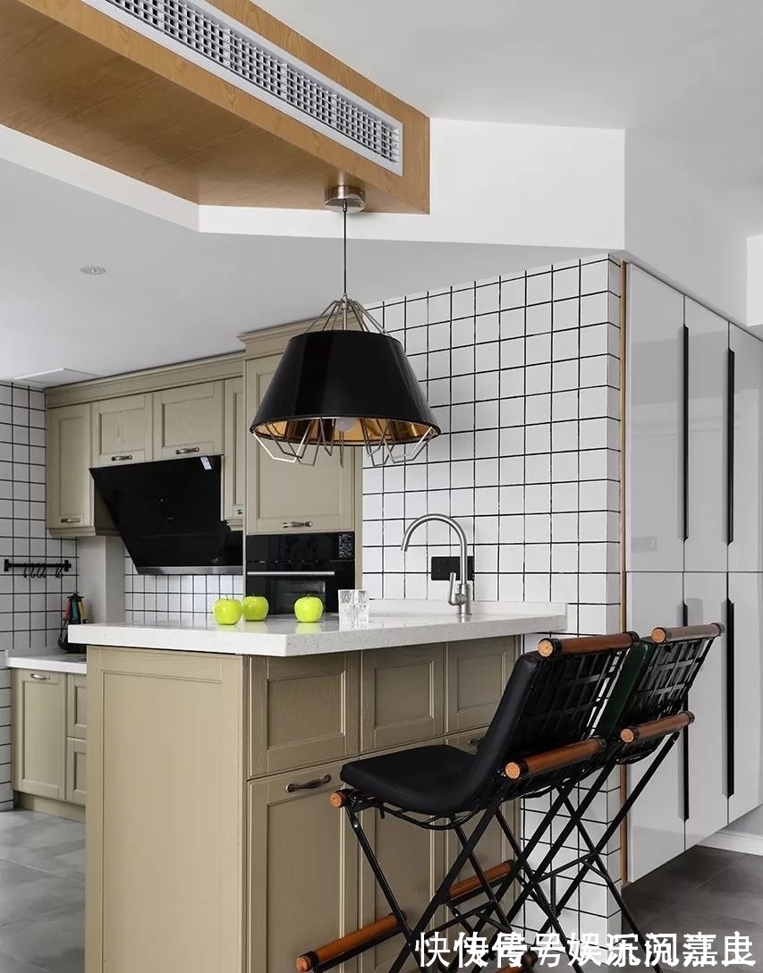 时尚|130㎡现代简约,书房天花是幅画,活力舒适好童趣