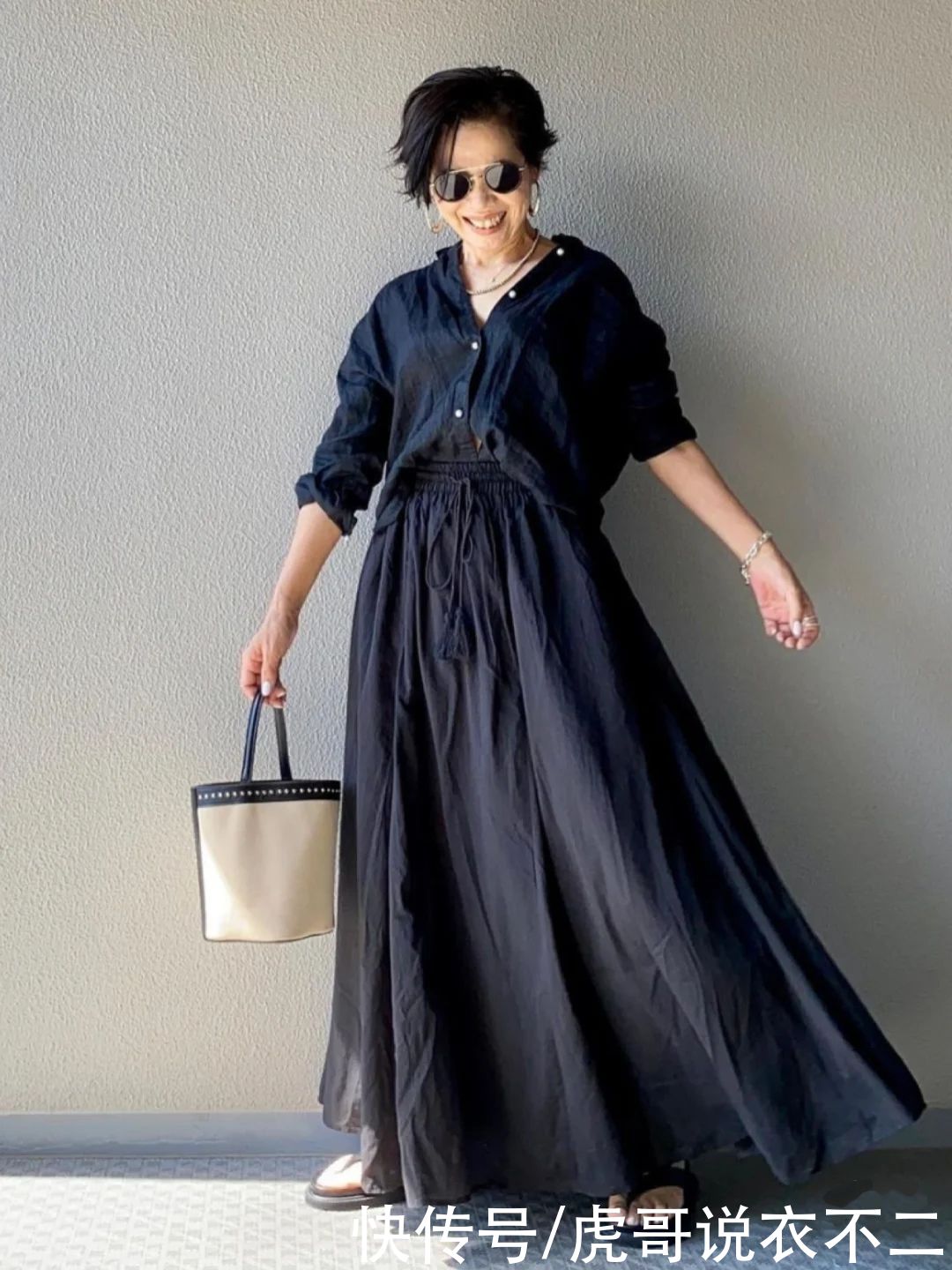 简约|年近60岁的微胖矮个女人，提升衣品要从细节入手，简约清爽又高级