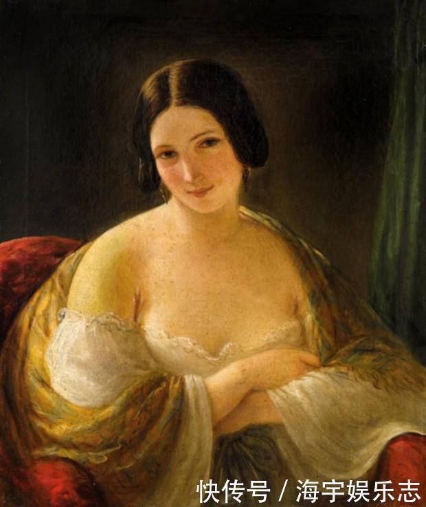 纳塔莱·斯齐亚沃尼&体态丰满妩媚的意大利女性人体油画,脸若桃花,温香艳玉之貌