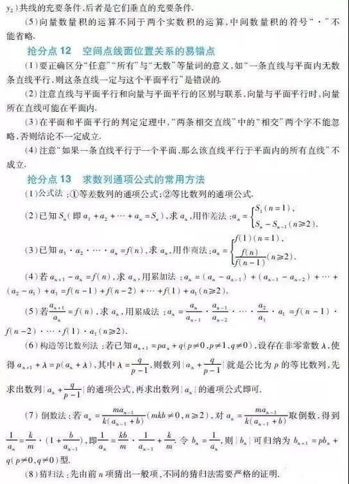 干货丨高分必备抢分点大汇总，还没清楚的火速看过来