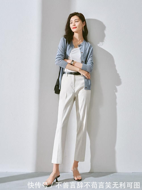 尖头 今年流行的“九分裤+低跟鞋”这样穿,显高还有气质,适合小个子