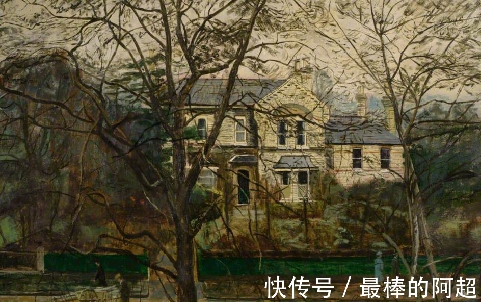 这风景油画个人化明显,画中人物和风景都不是主要的,戏剧性才是