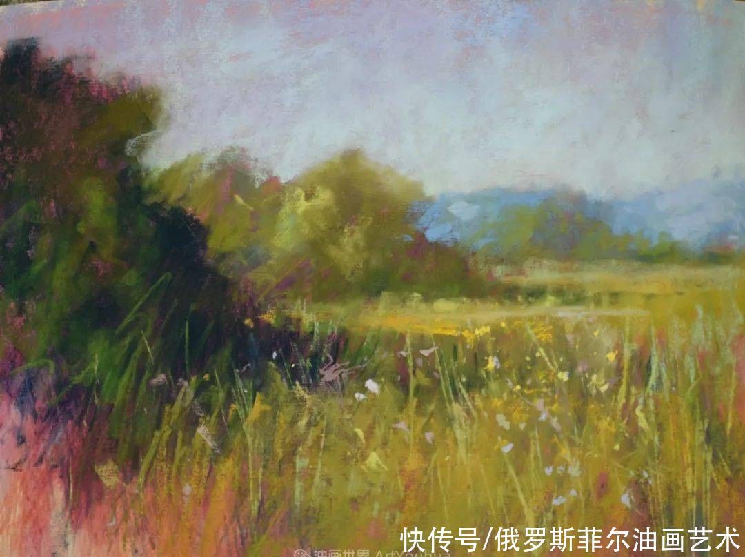 艺术家|美国当代粉彩艺术家贝萨尼·菲尔兹粉彩风景画作品欣赏