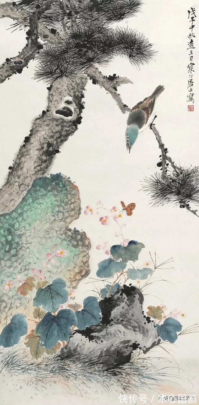 任伯年&江寒汀先生小写意花鸟画欣赏(一)