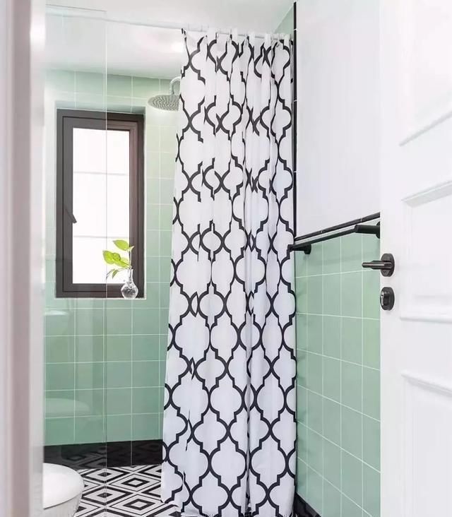 浴帘|卫生间干湿分离，只用做50公分，面积再小都实用，得亏我家做好了