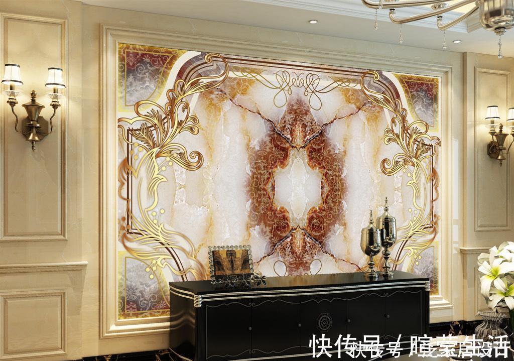 大理石|家里电视背景墙太普通?看看这些设计,背景墙也能凹出时尚造型