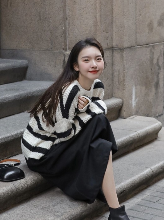 黑白色|降温后不要乱穿毛衣,学会这几款“一衣多穿”,回头率百分之两百