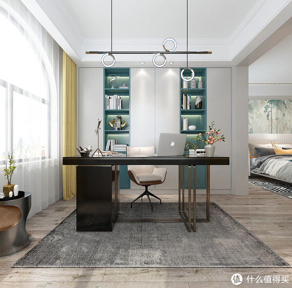 暖白色|看了她家的现代轻奢风，被彻底“治愈”了，打开房门就被惊艳到了