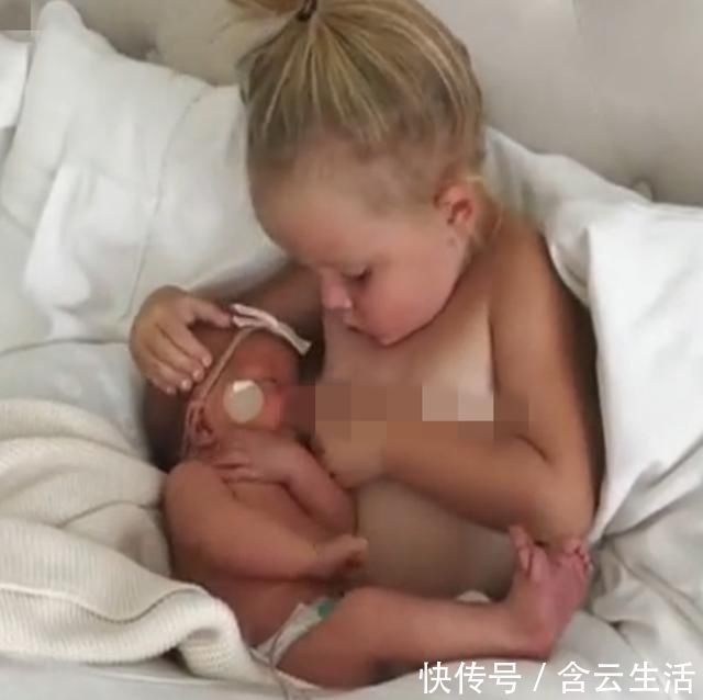 弟弟妹妹|刚出生的小宝贝一直哭闹,姐姐的做法让妈妈笑翻,网友:两个活宝