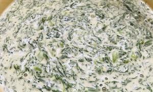 家常早餐菜谱,茼蒿小饼,简单美味营养,吃不够,适合早餐