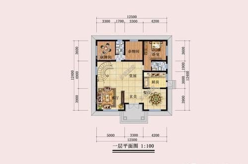 唐工|开间12米,进深12米,想建三层,一二楼大厅悬空,怎么设计方便实用?