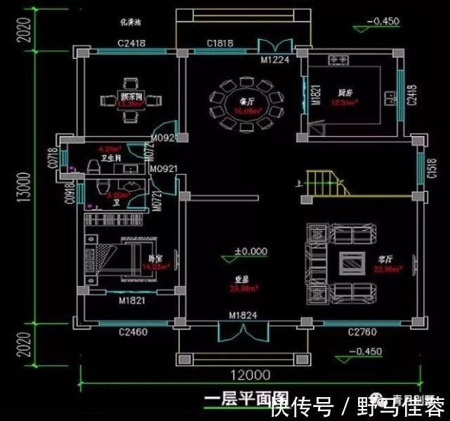 露台|12米×17米豪华欧式别墅，大露台6卧室带堂屋，满足你的需求