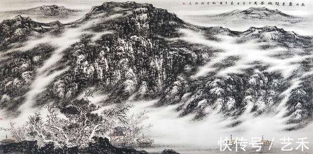 画家|著名焦墨云雾山水画家林晓丽----新没骨水墨淡彩风景艺术