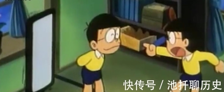 镜子|哆啦A梦:镜子中的大雄丑陋之极,堪称童年阴影,小心镜子里的你