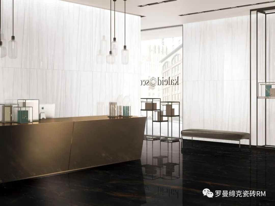 纹理|国际瓷砖十大品牌罗曼缔克瓷砖750x1500mm白，月光的白，仙气十足