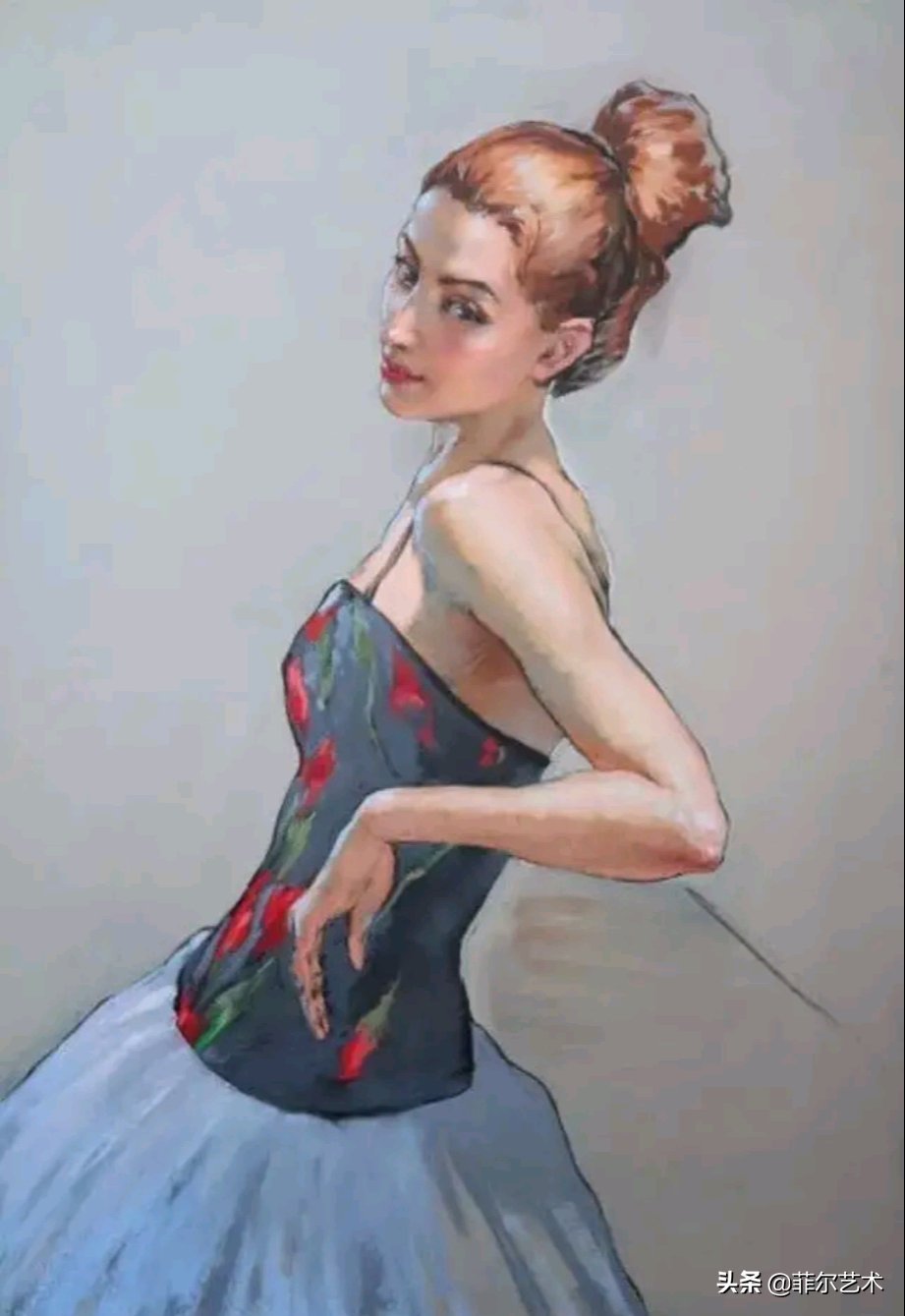 画家|乌克兰女画家色粉画作品,跳舞的姑娘可真美