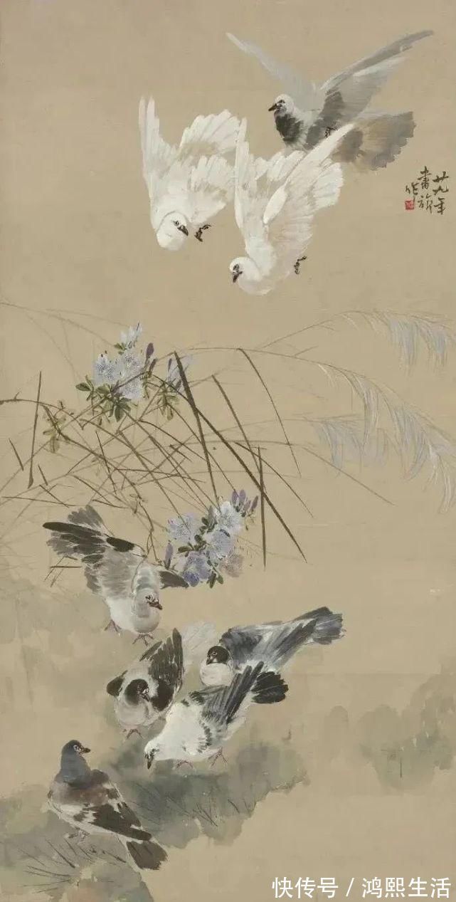 真传#他绘画深得高剑父先生的真传,尤其重写生,画作被美国总统收藏