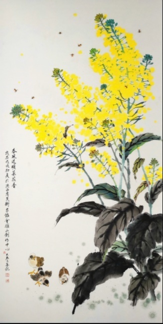 画家$汉中春天的符号丨画家李大庆笔下的“油菜花海”更走心!