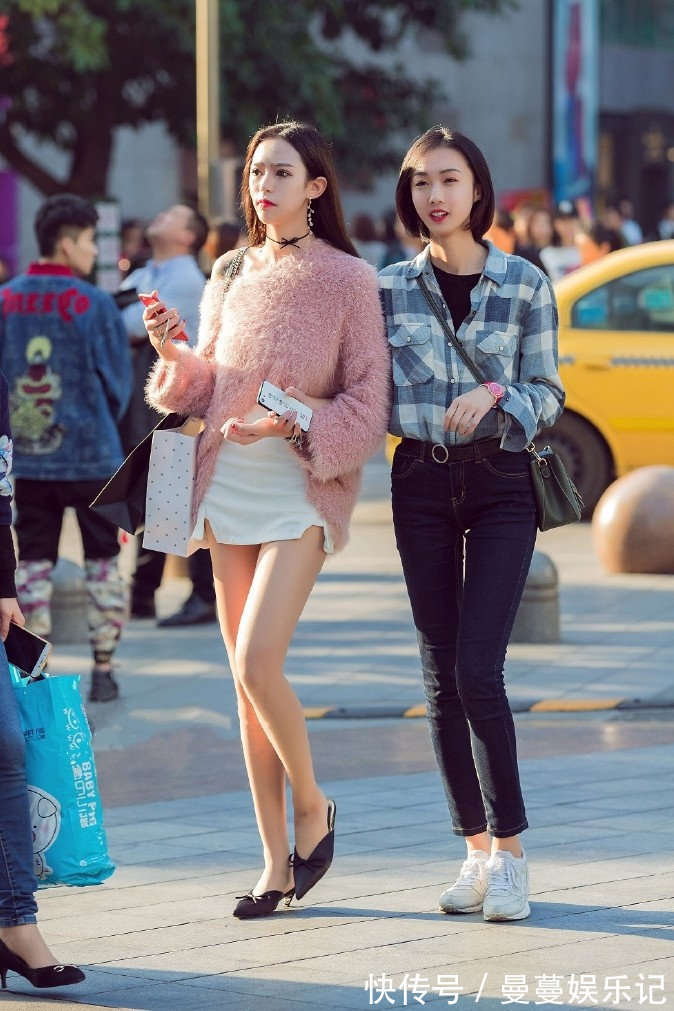 气质 街头气质美女,裙子和短裤的时尚穿搭,既个性又漂亮!