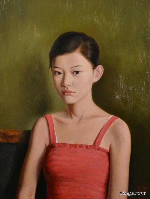 山东艺术学院#青年艺术家人体油画中的性感女郎，即逼真又写实