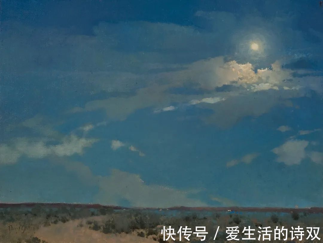 卢伯克$大卫·格里芬的风景油画高清图，放大看，更迷人