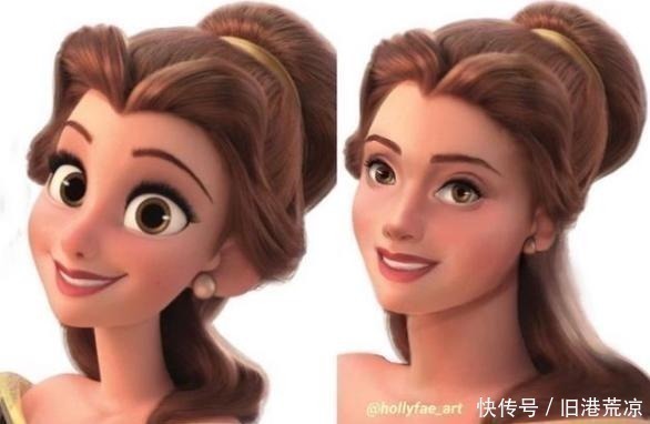 原作|当迪士尼公主变成真人画风,爱丽儿变成熟,艾莎女王我不能接受