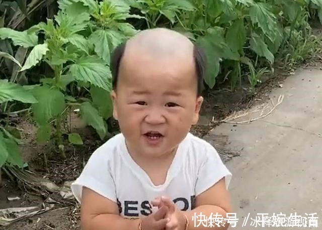 莫言|爸爸给宝宝理的发型太“成熟”，妈妈无语，网友广坤，是你吗