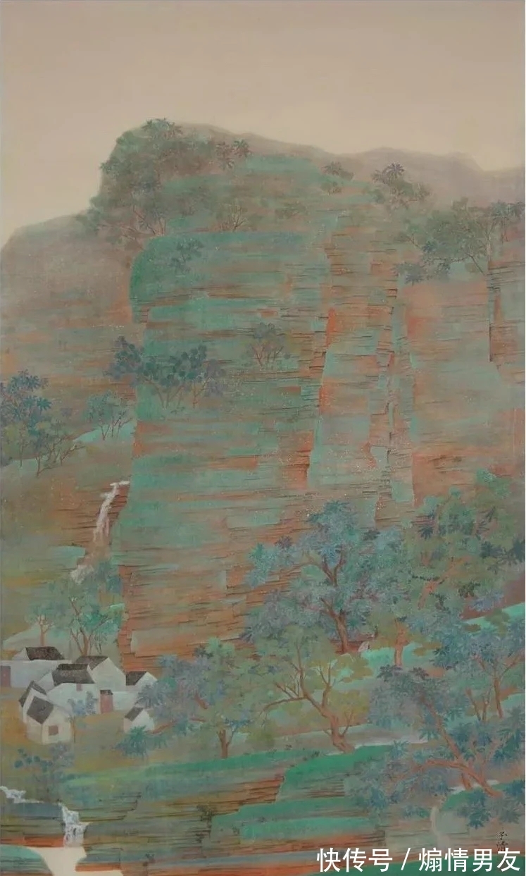 青绿@水墨与青绿,轻车熟路!徐子清山水画
