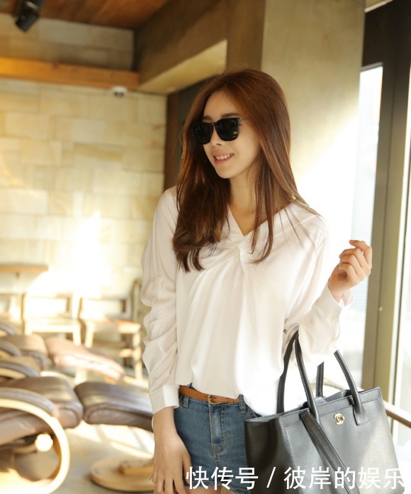 飘逸|晴天美图:道晖芝,飘逸荷叶边雪纺衫