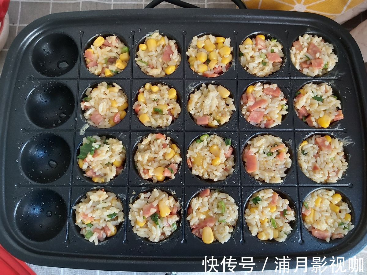 吃法|米饭新吃法，搭配各种食材，煎成美味的丸子，大人小孩都爱吃