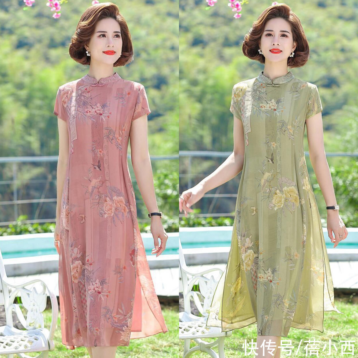 50岁女人应该怎样打扮？不要“扮嫩”，穿对连衣裙气质才更高贵