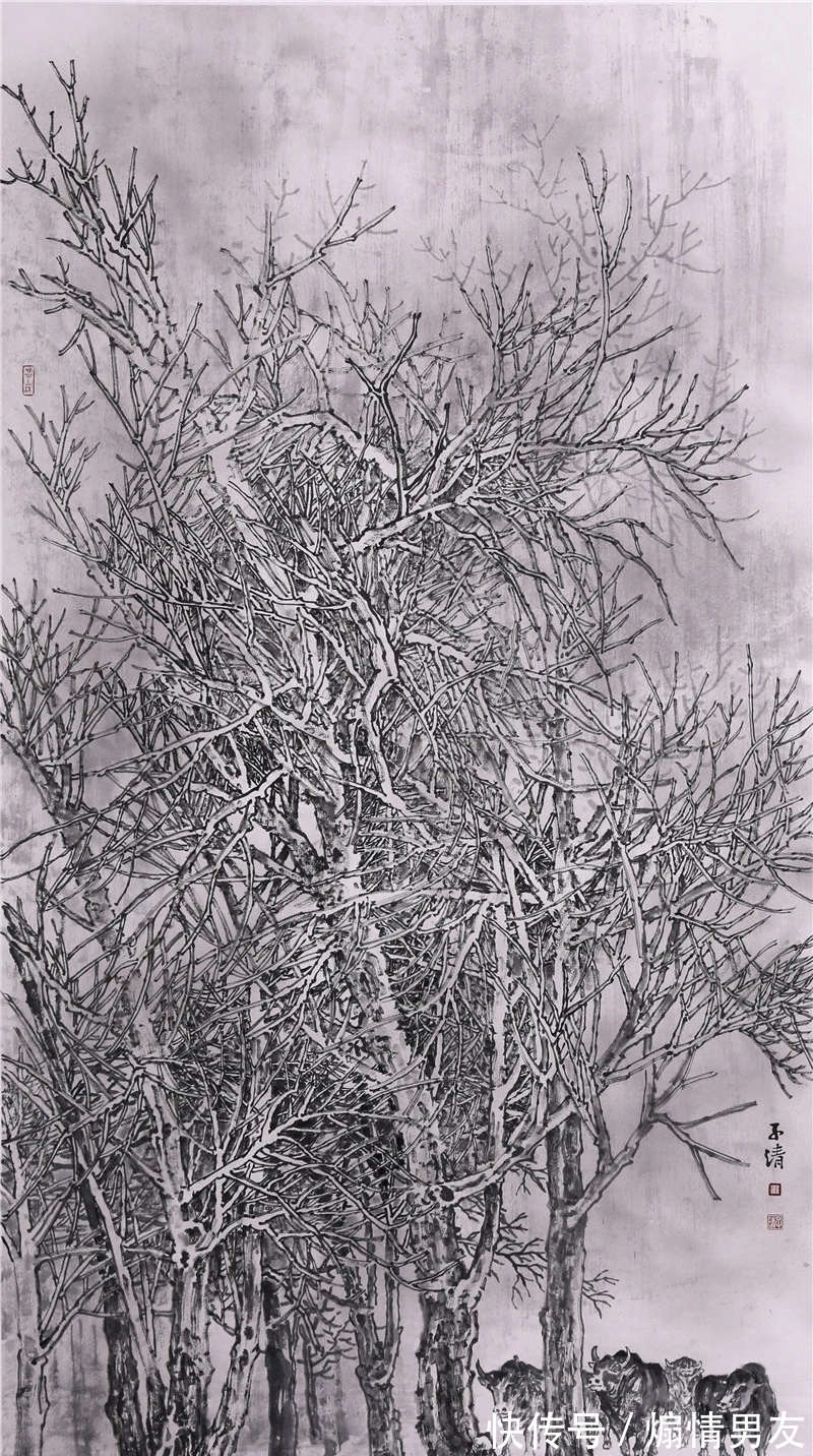 青绿@水墨与青绿,轻车熟路!徐子清山水画