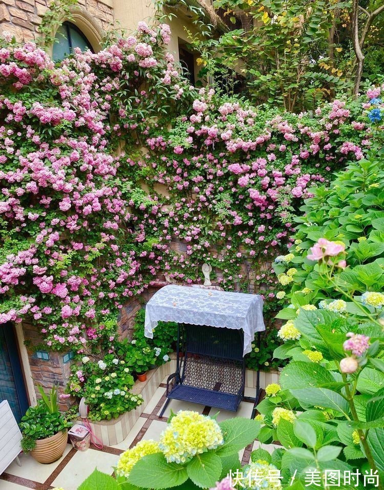 庭院改造:50㎡的下沉式庭院造花园,有地我也建一个,太好看了!