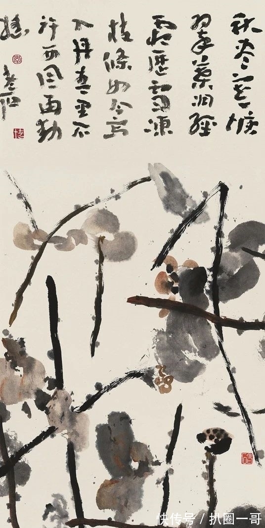 八大山人|「津门网」李老十的绘画大多是一些残荷败柳,有八大山人的画意